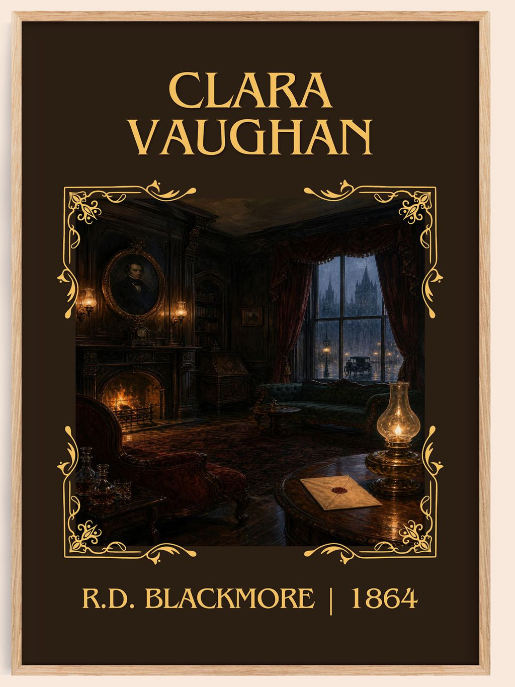 Clara Vaughan Classic Book Art Print by R.D. Blackmore – book poster
