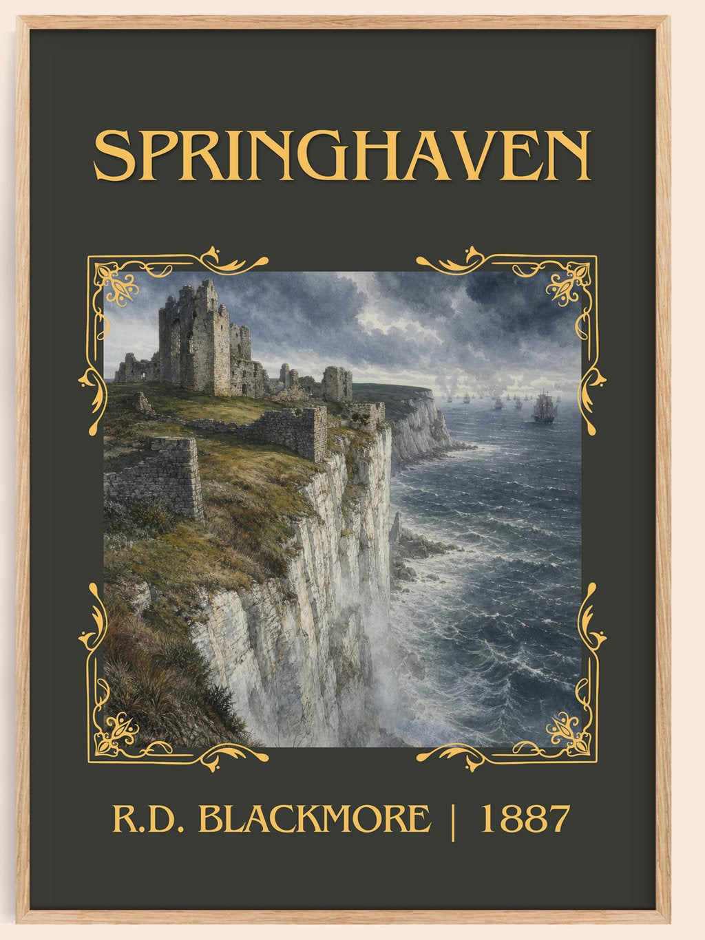 Springhaven Classic Book Art Print by R.D. Blackmore – book poster