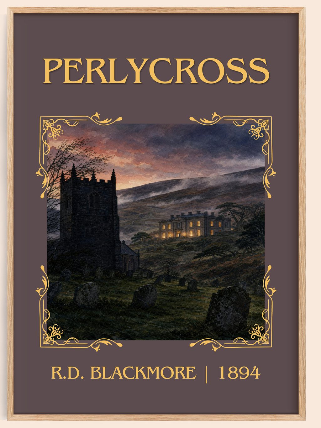 Perlycross Classic Book Art Print by R.D. Blackmore – book poster