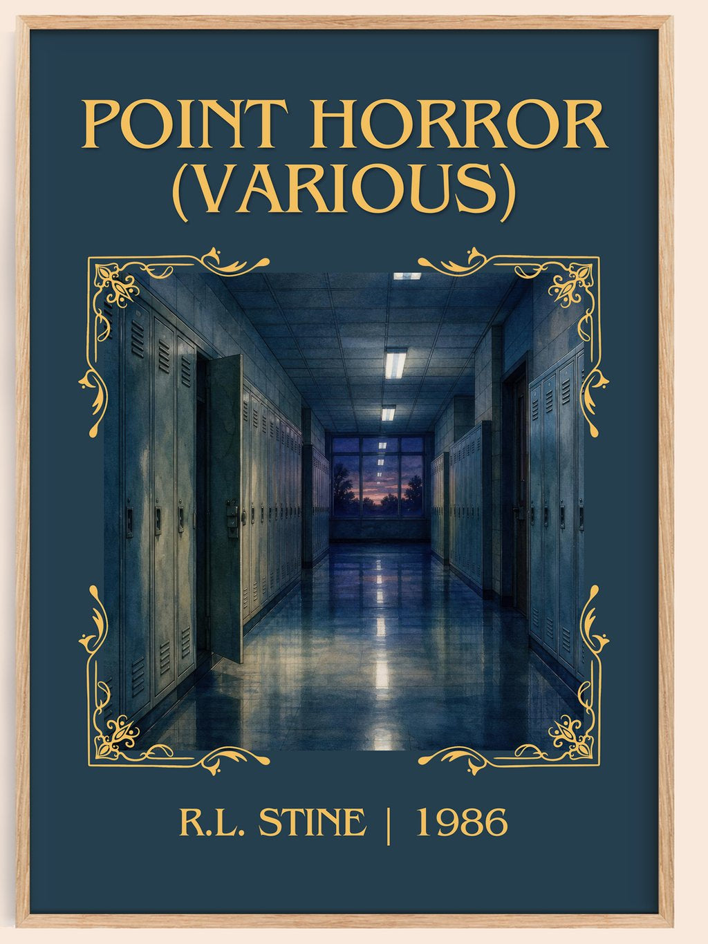 Point Horror (Various) Classic Book Art Print by R.L. Stine – book poster