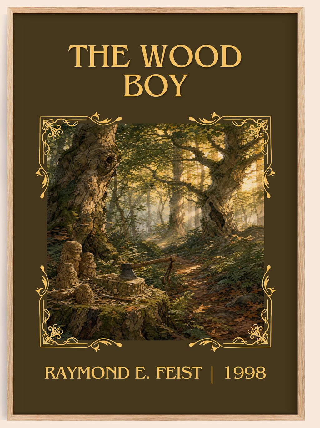 The Wood Boy Classic Book Art Print by Raymond E. Feist – book poster