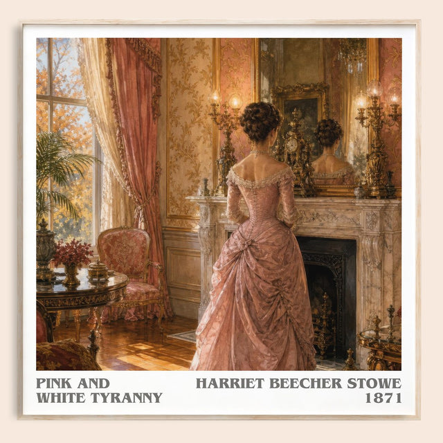 Pink And White Tyranny Literary Art Print by Harriet Beecher Stowe