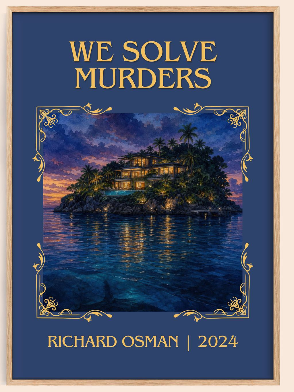 We Solve Murders Classic Book Art Print by Richard Osman – book poster