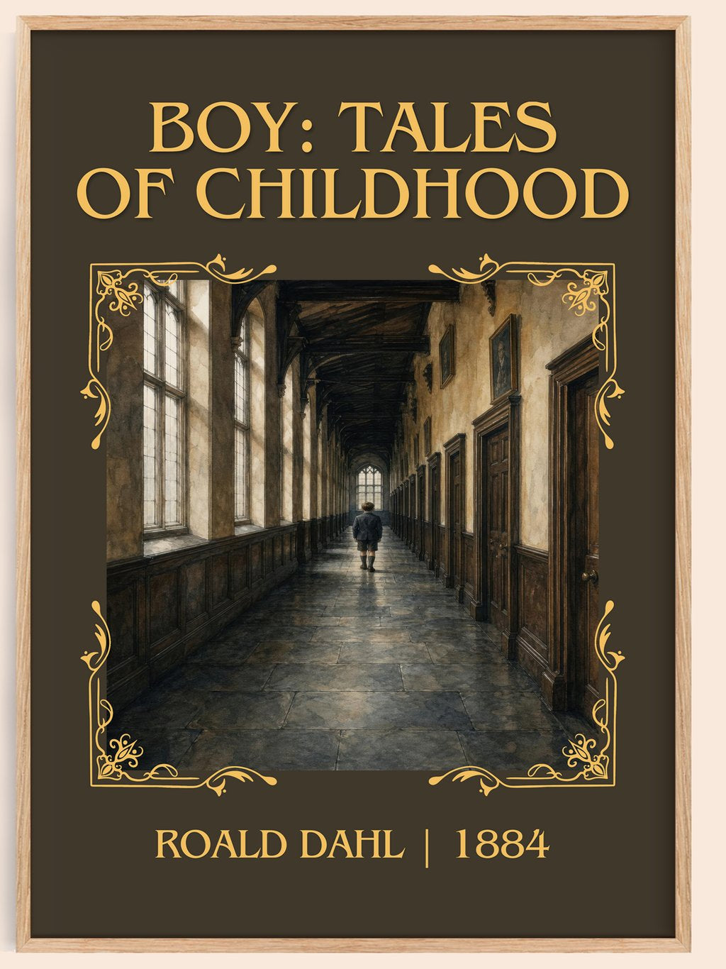 Boy: Tales Of Childhood Classic Book Art Print by Roald Dahl – book poster
