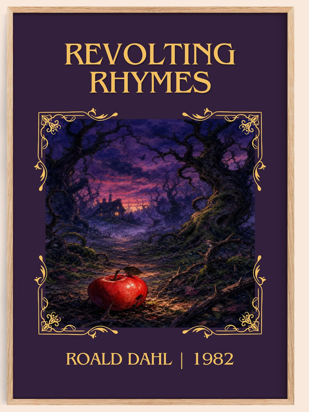 Revolting Rhymes Classic Book Art Print by Roald Dahl – book poster