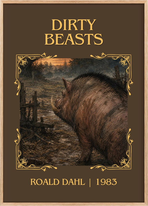 Dirty Beasts Classic Book Art Print by Roald Dahl