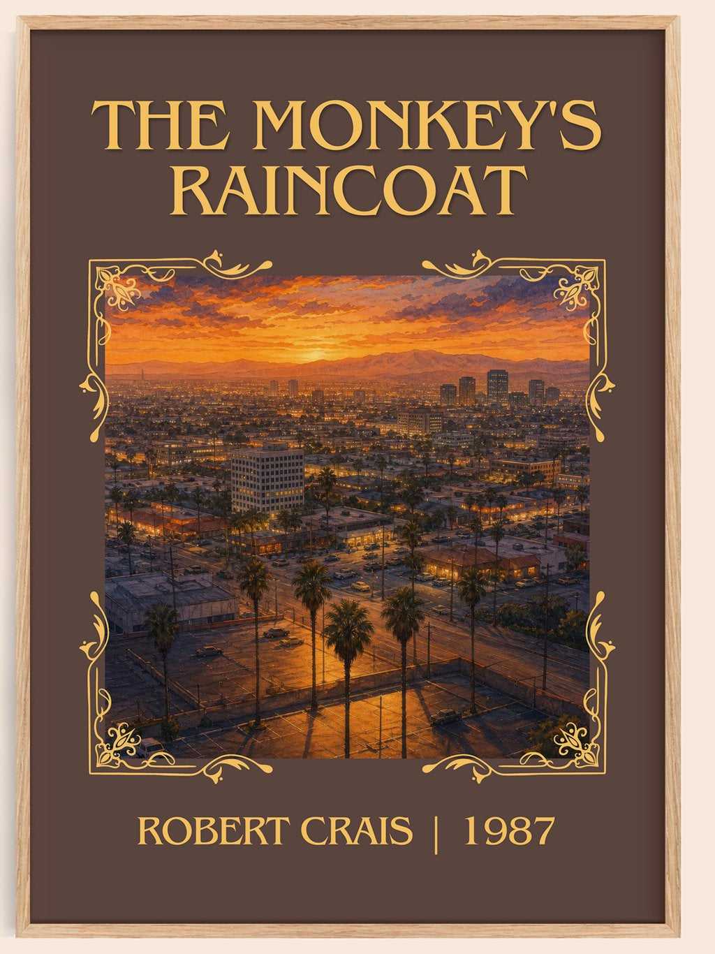 The Monkey's Raincoat Classic Book Art Print by Robert Crais – book poster