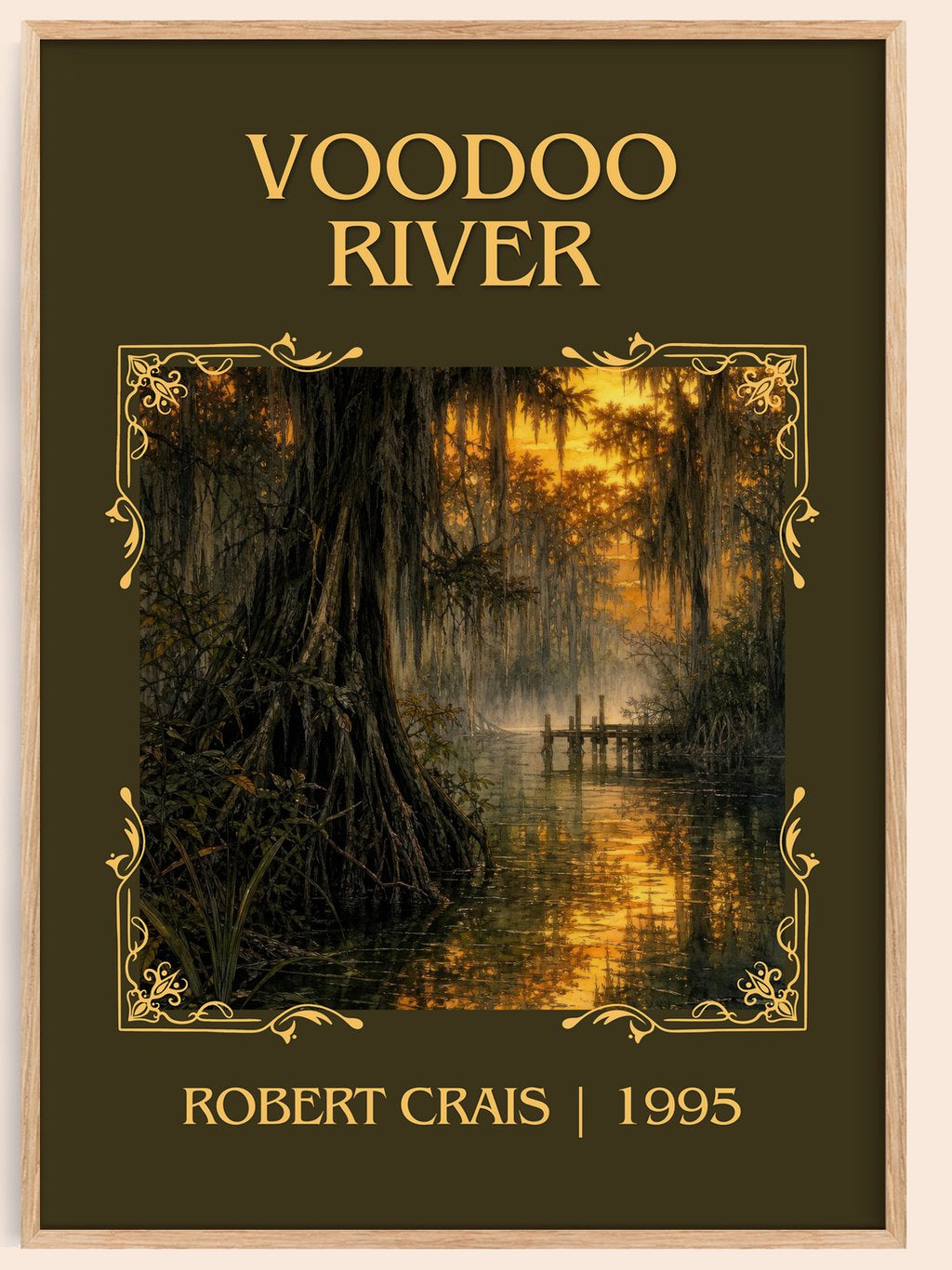 Voodoo River Classic Book Art Print by Robert Crais – book poster