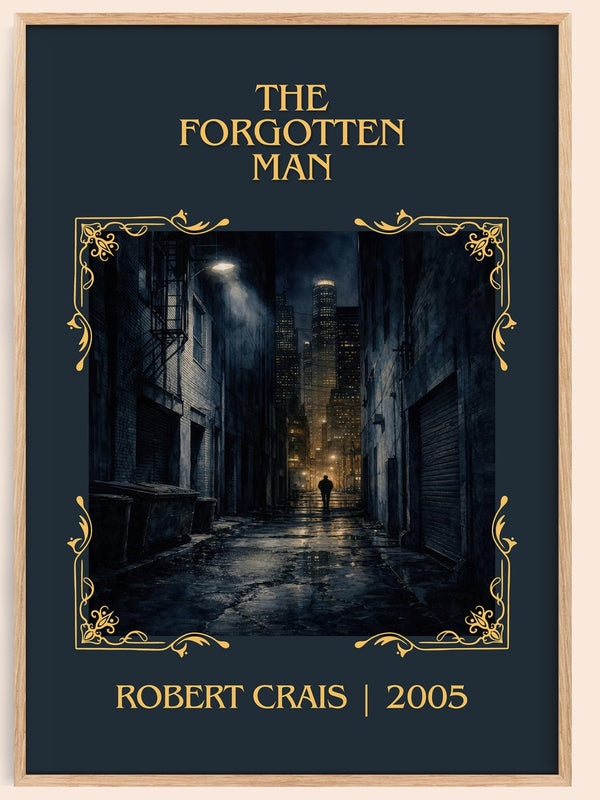 The Forgotten Man Classic Book Art Print by Robert Crais – book poster