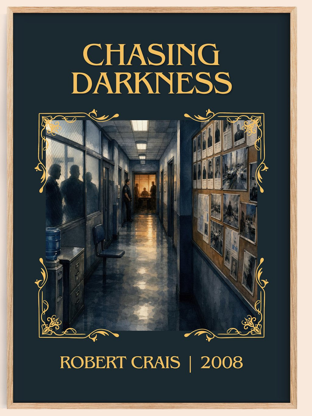 Chasing Darkness Classic Book Art Print by Robert Crais – book poster