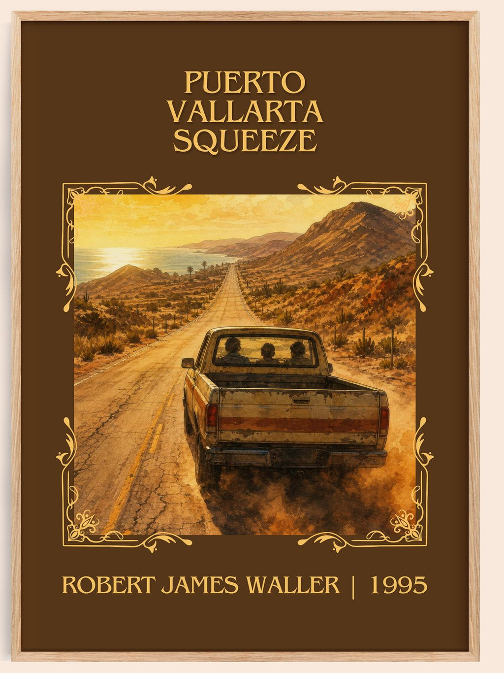 Puerto Vallarta Squeeze Classic Book Art Print by Robert James Waller – book poster
