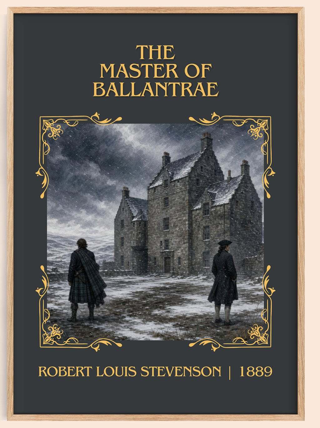 Master Of Ballantrae Classic Book Art Print by Robert Louis Stevenson – book poster