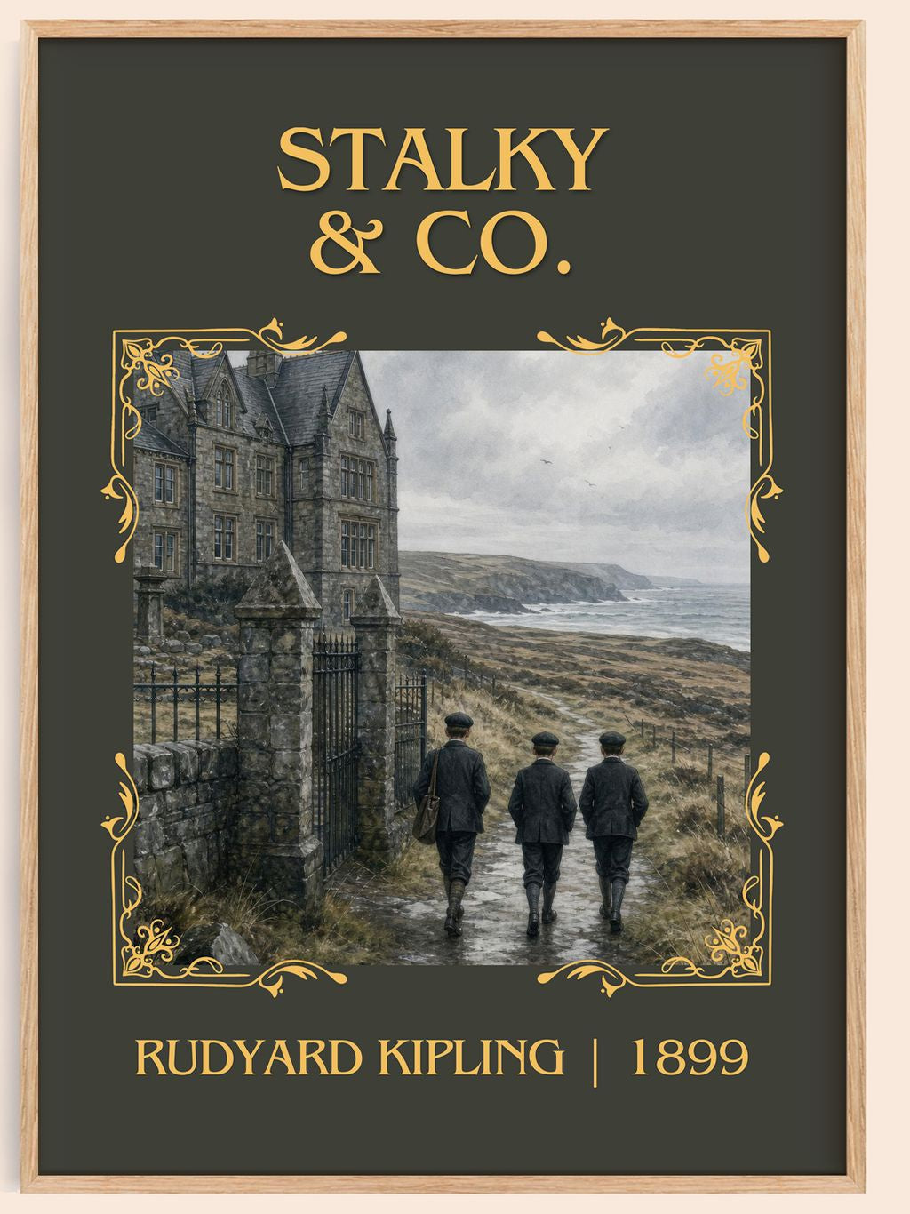 Stalky & Co. Classic Book Art Print by Rudyard Kipling – book poster