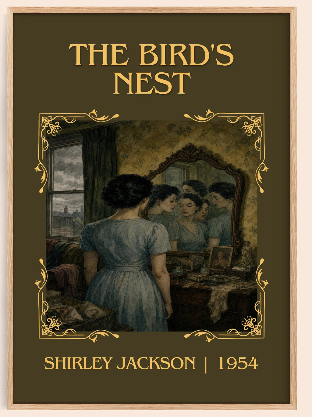 The Bird's Nest Classic Book Art Print by Shirley Jackson – book poster