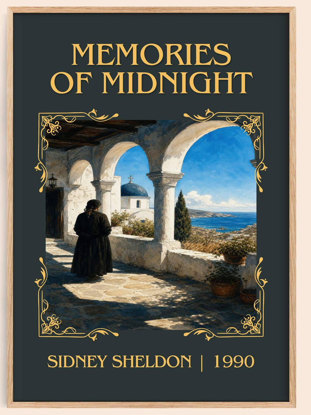 Memories Of Midnight Classic Book Art Print by Sidney Sheldon – book poster