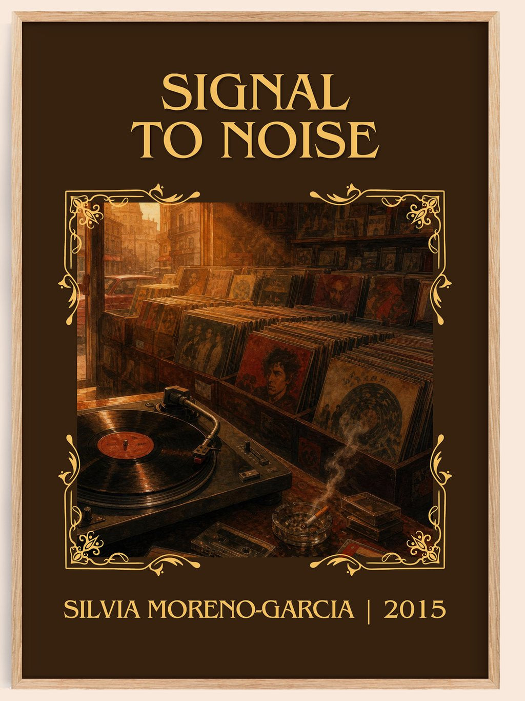 Signal To Noise Classic Book Art Print by Silvia Moreno-Garcia – book poster