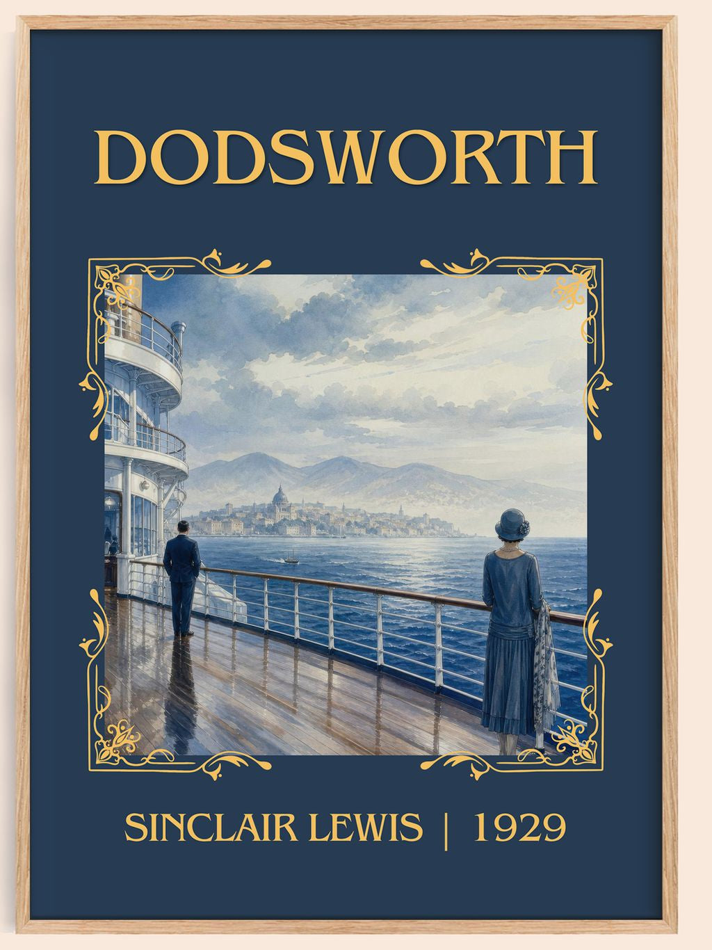 Dodsworth Classic Book Art Print by Sinclair Lewis – book poster