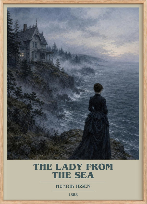 The Lady From The Sea Book Cover Poster by Henrik Ibsen