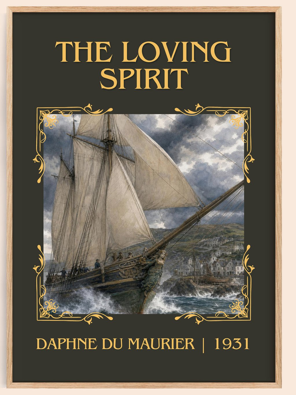 The Loving Spirit Classic Book Art Print by Daphne du Maurier – book poster