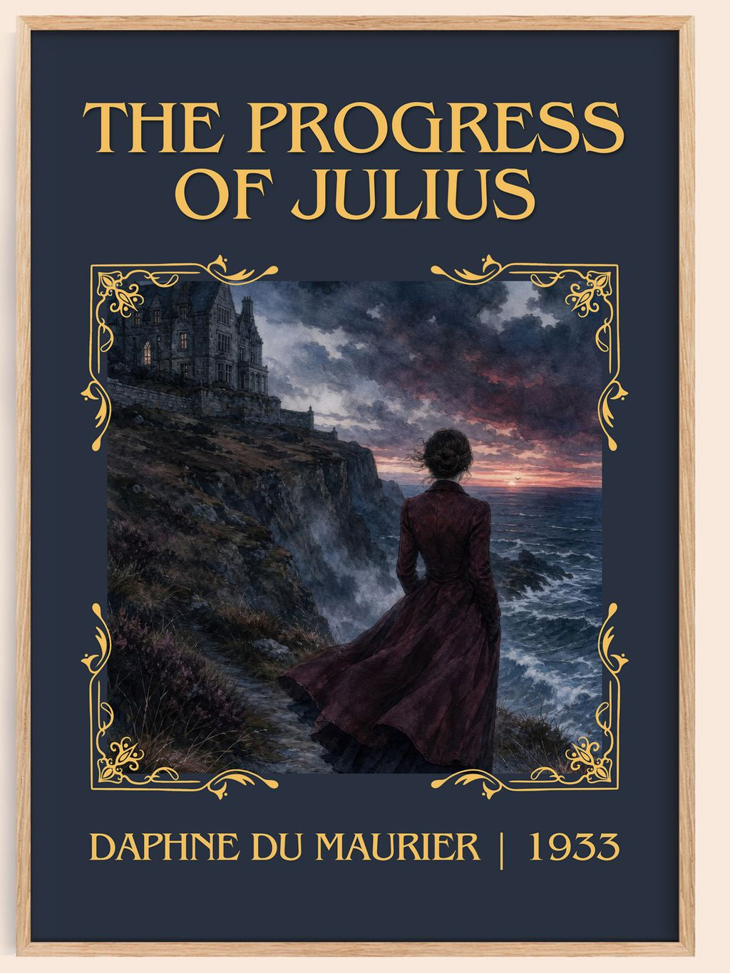 The Progress of Julius Classic Book Art Print by Daphne du Maurier – book poster