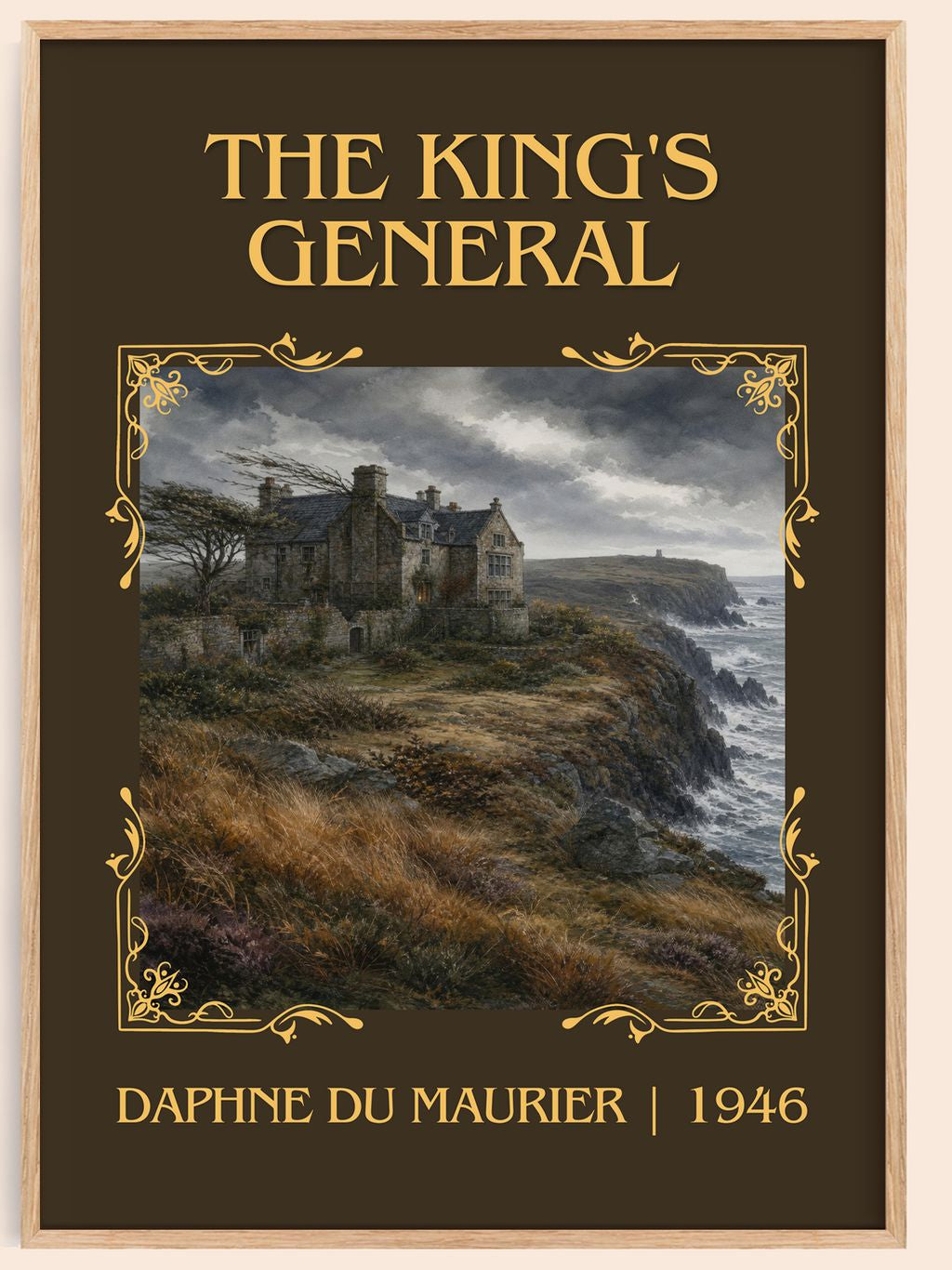 The King's General Classic Book Art Print by Daphne du Maurier – book poster