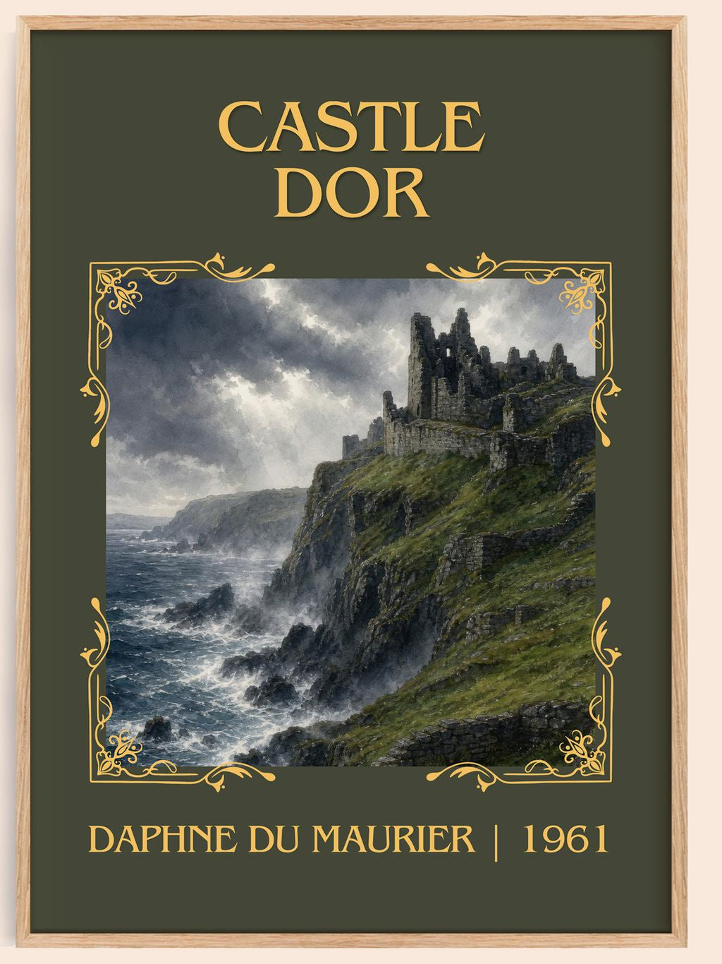 Castle Dor Classic Book Art Print by Daphne du Maurier – book poster