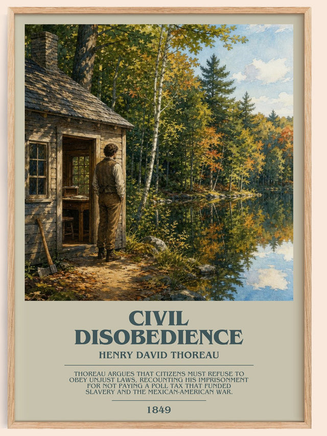 Civil Disobedience Bookish Wall Art by Henry David Thoreau
