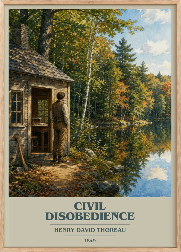 Civil Disobedience Book Cover Poster by Henry David Thoreau