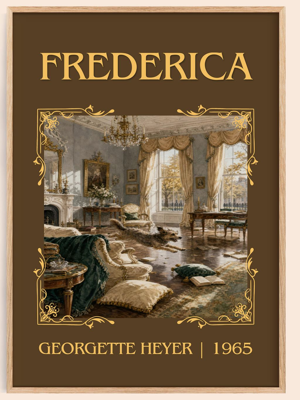 Frederica Classic Book Art Print by Georgette Heyer – book poster