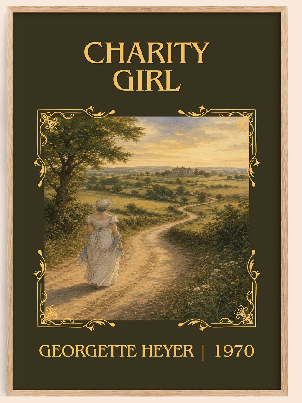 Charity Girl Classic Book Art Print by Georgette Heyer – book poster