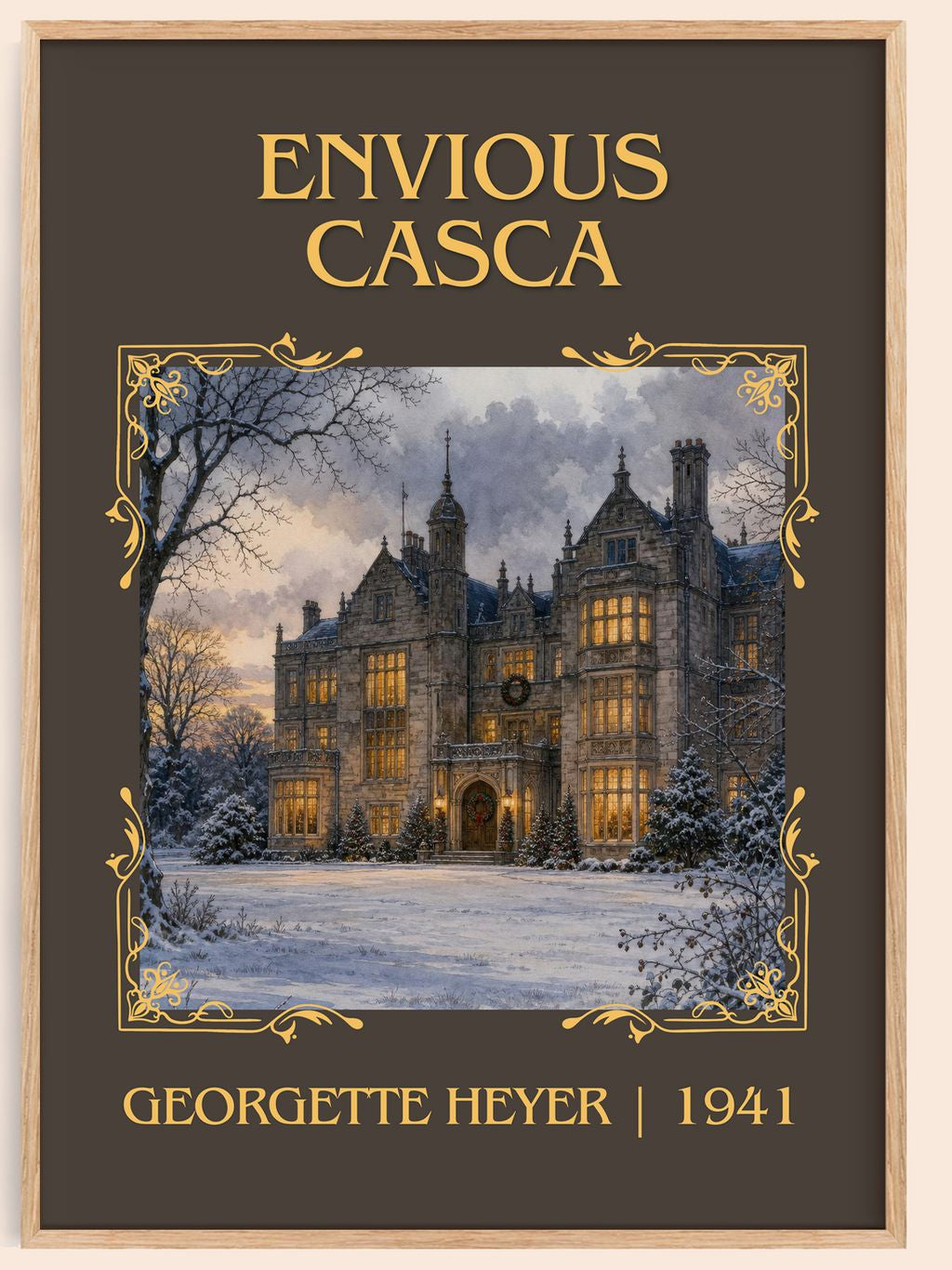 Envious Casca Classic Book Art Print by Georgette Heyer – book poster