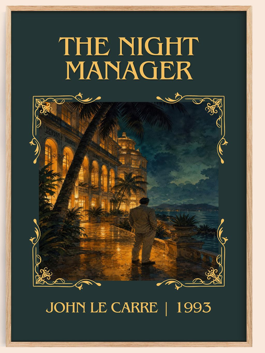The Night Manager Classic Book Art Print by John le Carré – book poster