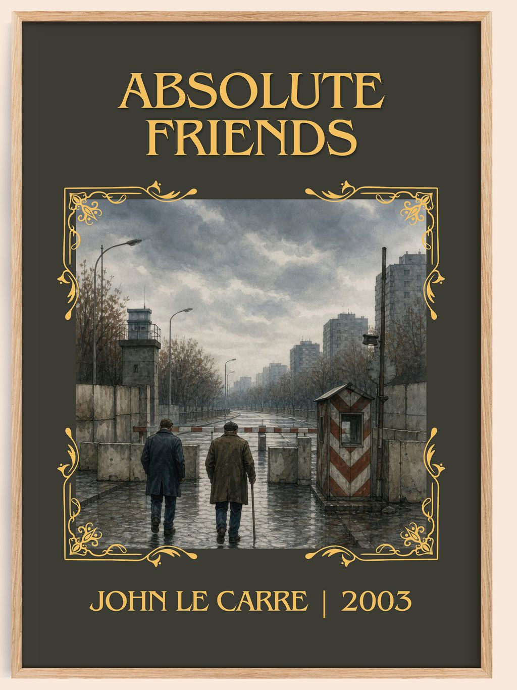 Absolute Friends Classic Book Art Print by John le Carré – book poster