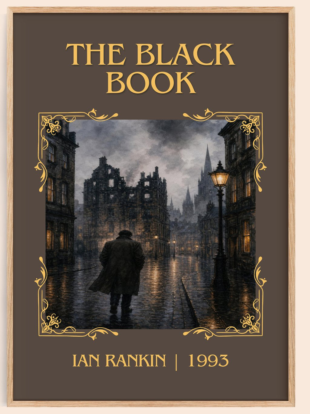 The Black Book Classic Book Art Print by Ian Rankin – book poster