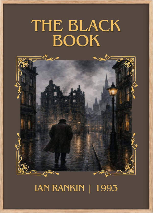 The Black Book Classic Book Art Print by Ian Rankin