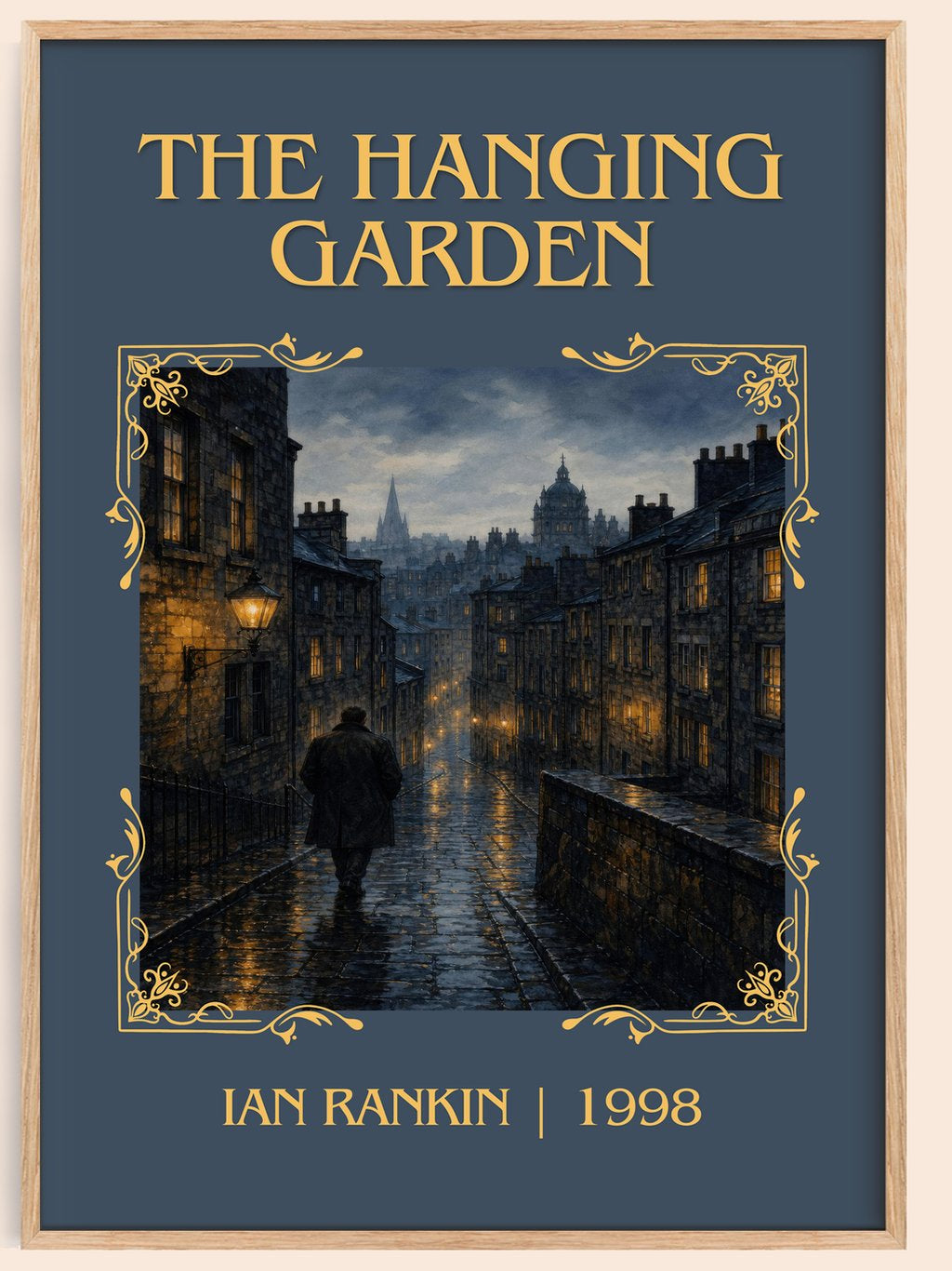 The Hanging Garden Classic Book Art Print by Ian Rankin – book poster