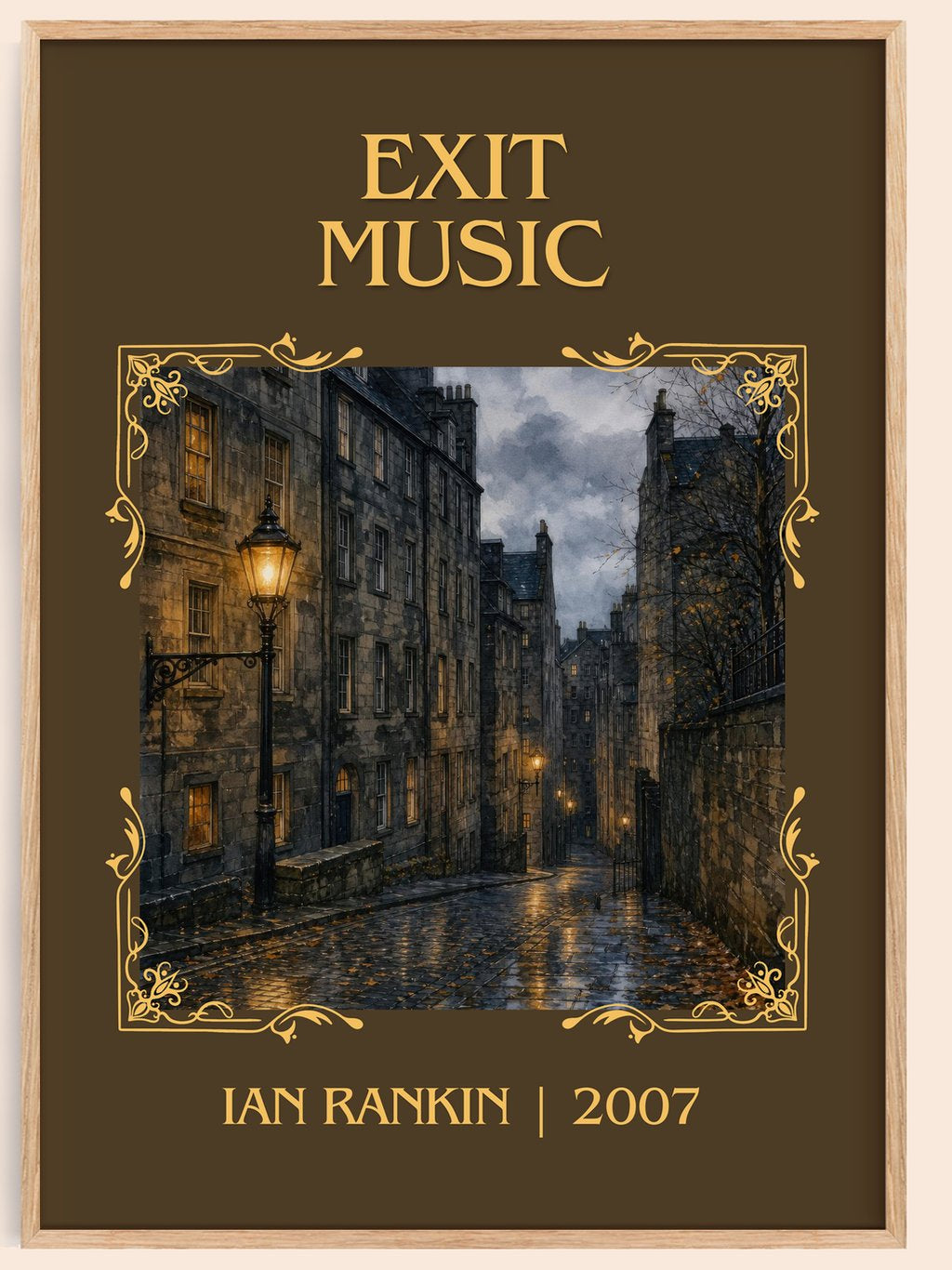 Exit Music Classic Book Art Print by Ian Rankin – book poster