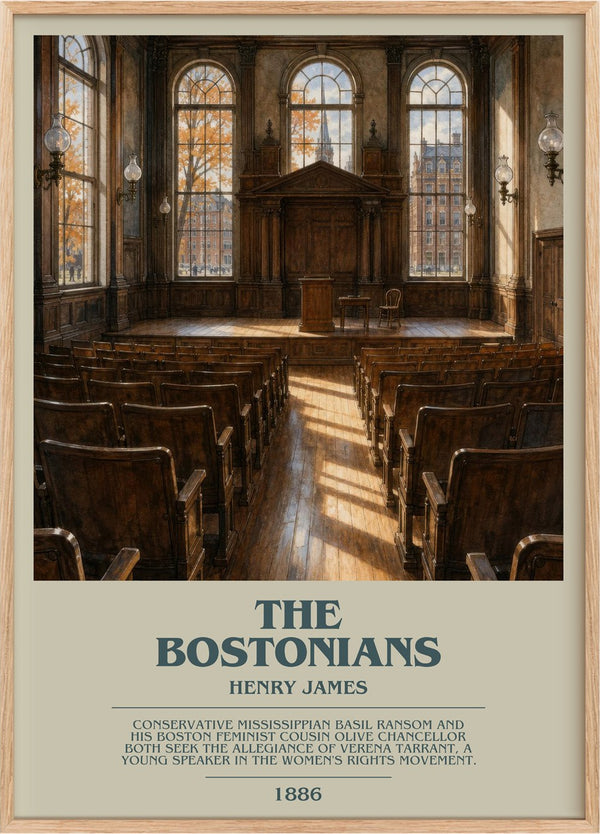 The Bostonians Bookish Wall Art by Henry James
