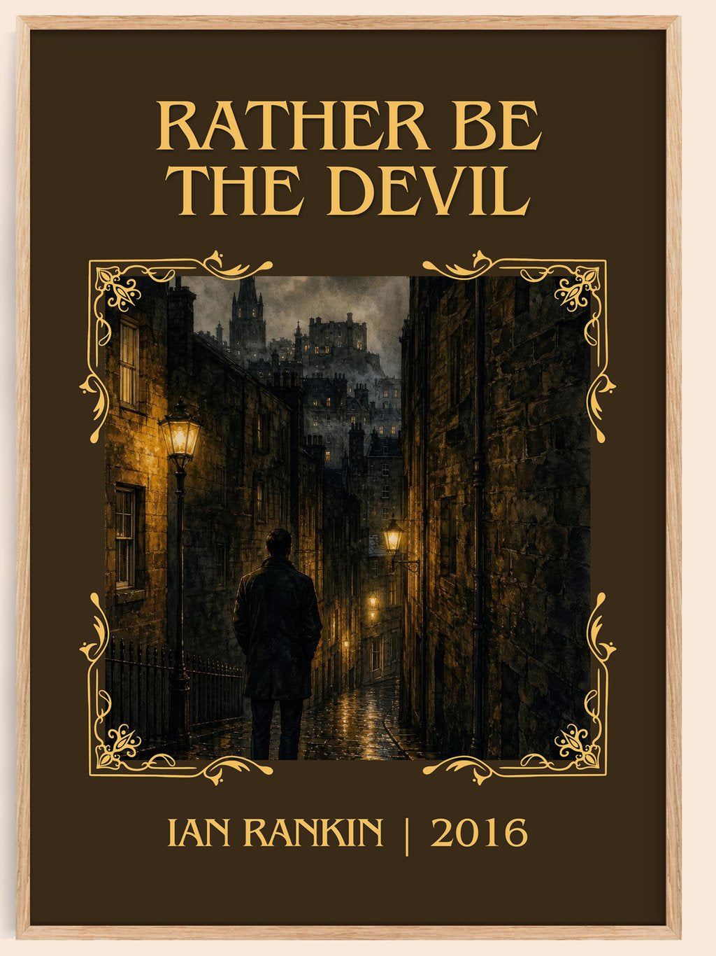 Rather Be the Devil Classic Book Art Print by Ian Rankin – book poster