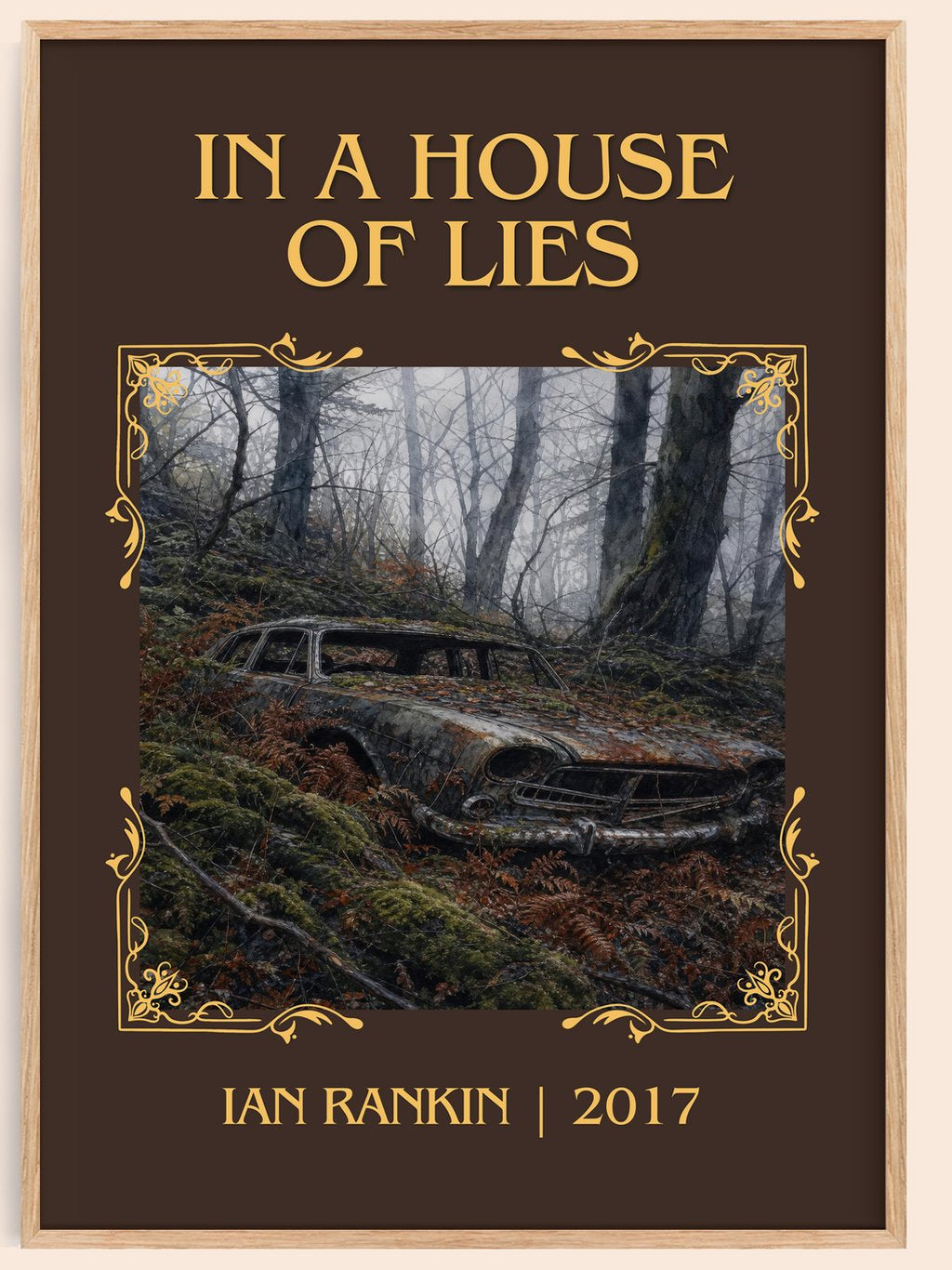 In a House of Lies Classic Book Art Print by Ian Rankin – book poster