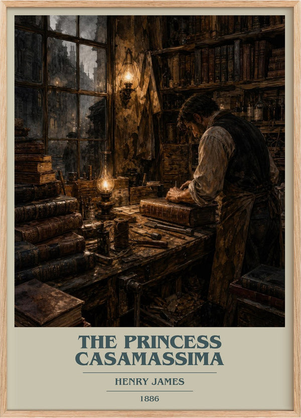 The Princess Casamassima Book Cover Poster by Henry James