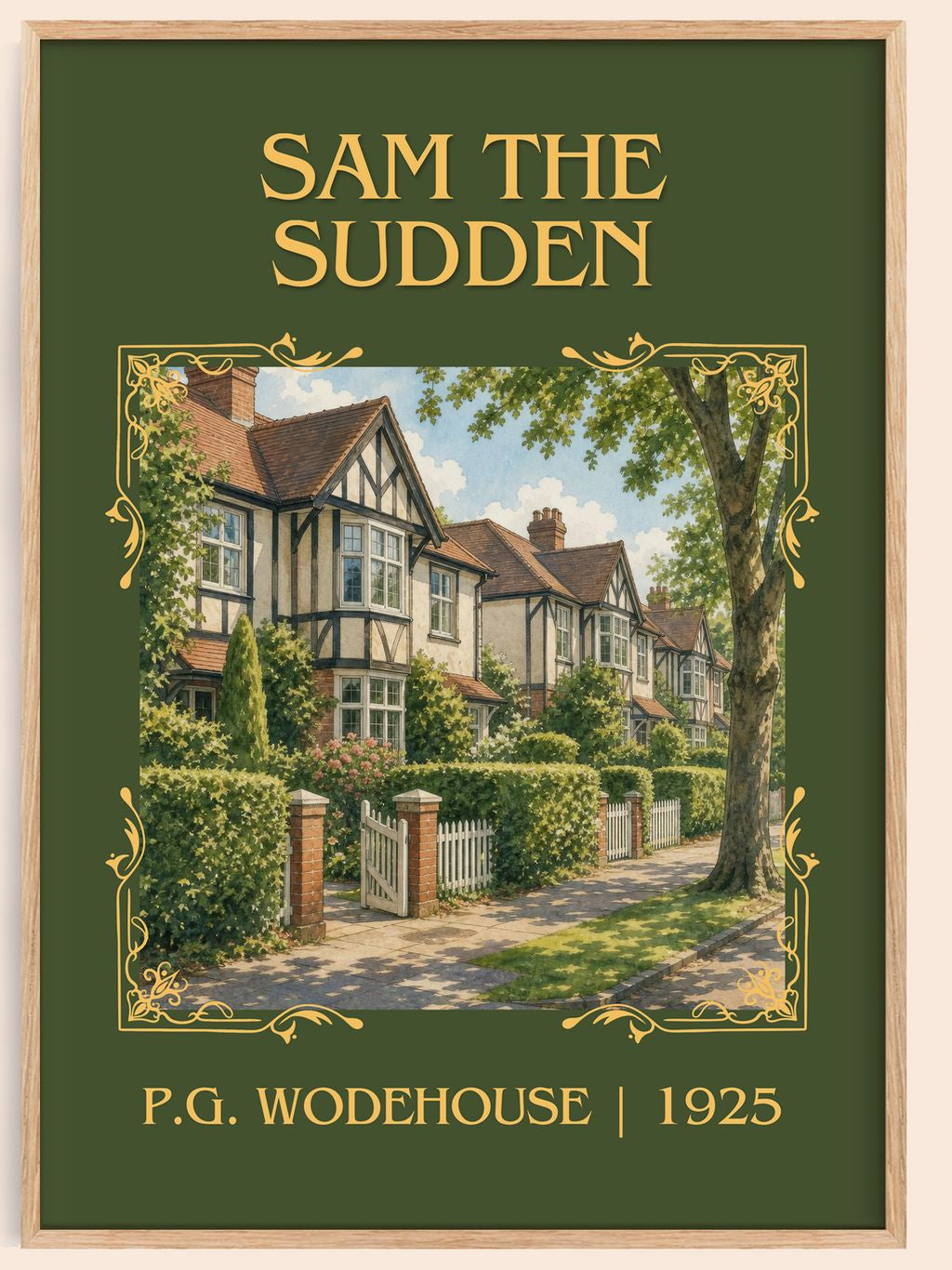 Sam the Sudden Classic Book Art Print by P.G. Wodehouse – book poster