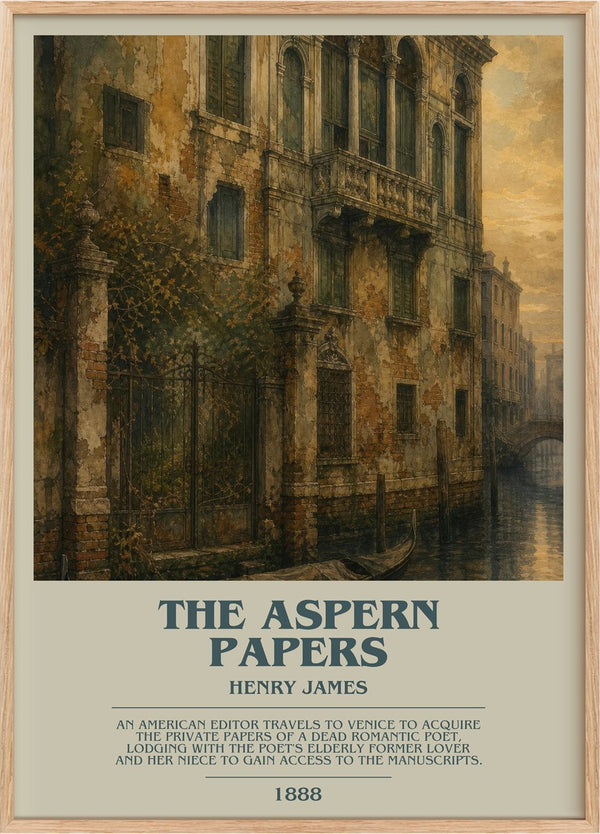 The Aspern Papers Bookish Wall Art by Henry James