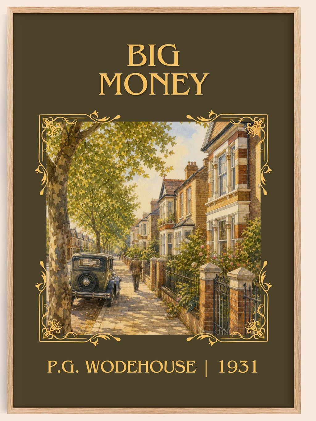 Big Money Classic Book Art Print by P.G. Wodehouse – book poster