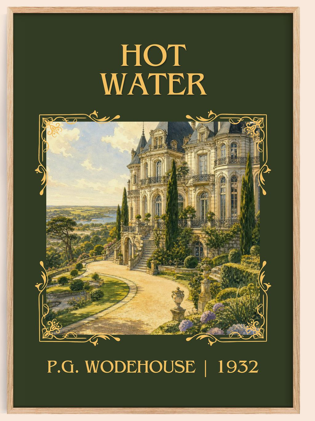 Hot Water Classic Book Art Print by P.G. Wodehouse – book poster