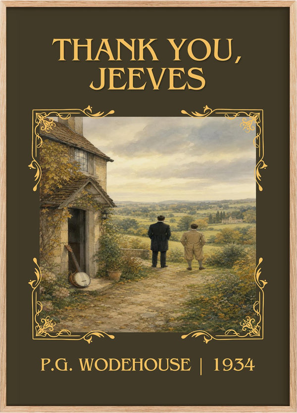 Thank You, Jeeves Classic Book Art Print by P.G. Wodehouse