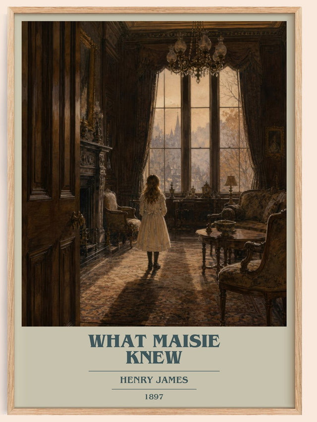 What Maisie Knew Book Cover Poster by Henry James