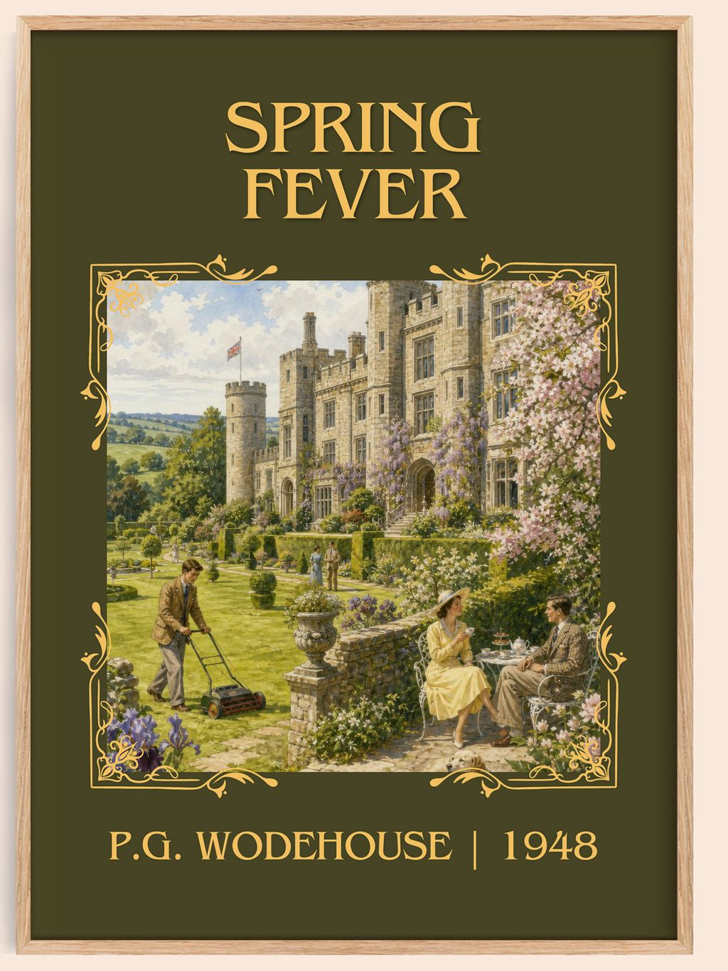 Spring Fever Classic Book Art Print by P.G. Wodehouse – book poster