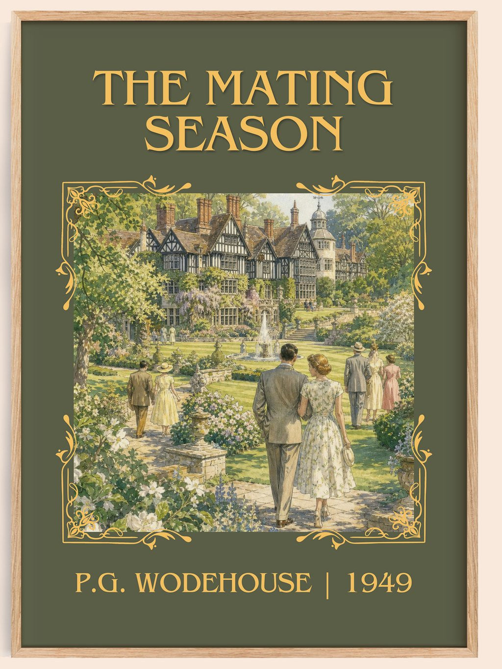 The Mating Season Classic Book Art Print by P.G. Wodehouse – book poster