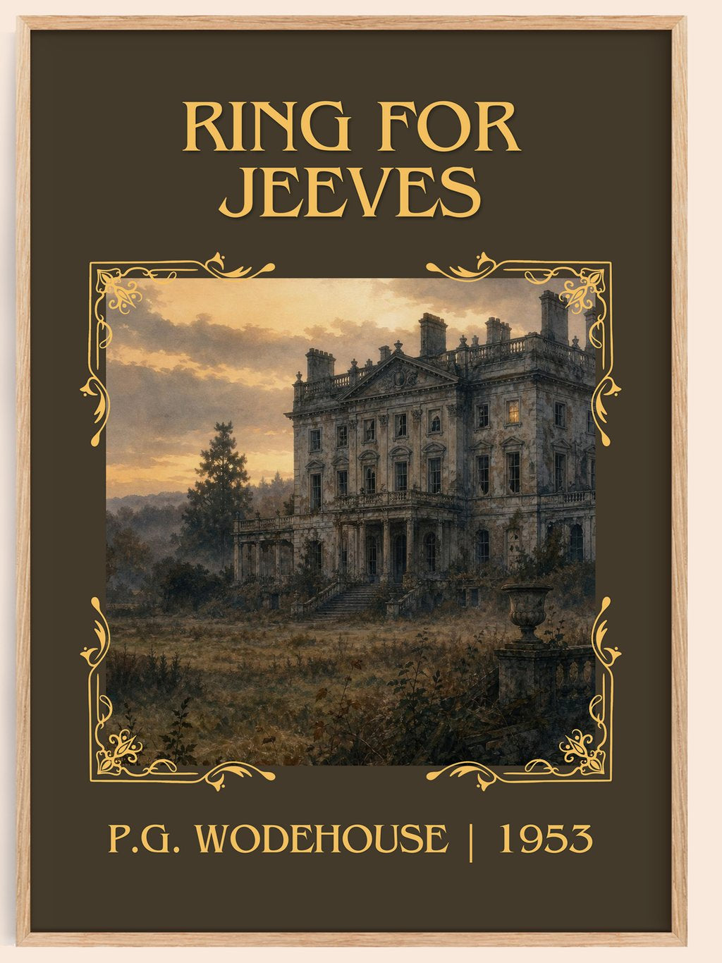 Ring for Jeeves Classic Book Art Print by P.G. Wodehouse – book poster